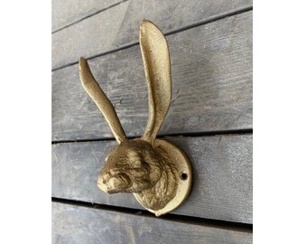 Vintage Bunny Rabbit Ears Hare Coat Hook Hooks Wall Mounted Door Hook Hanger for