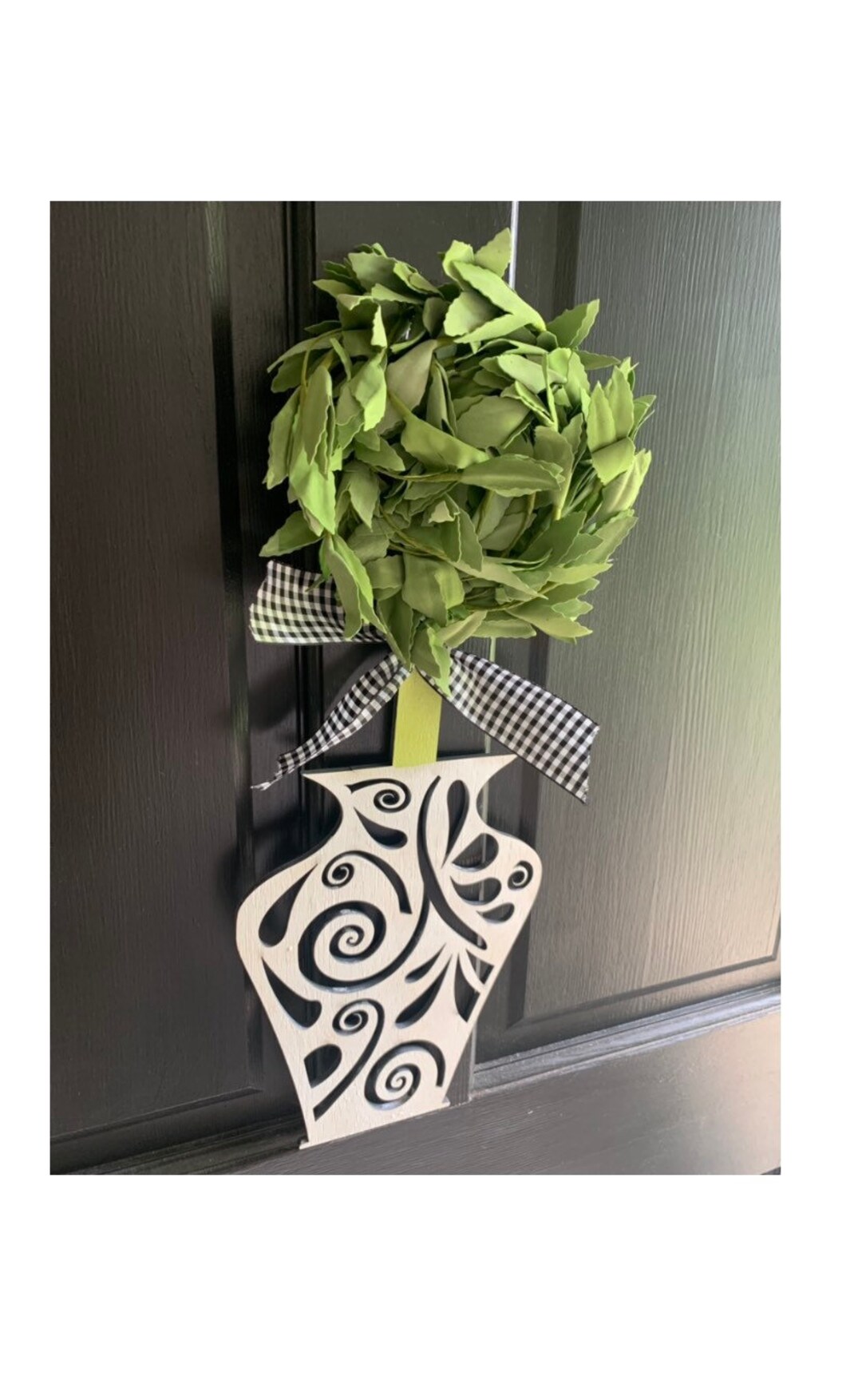 Topiary Door Hanger Etsy