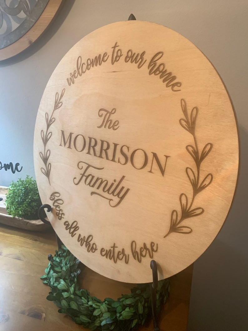 Customized Family Sign