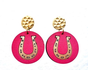 Derby Horseshoe Earrings