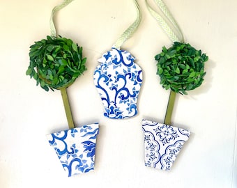 Chinoiserie Ornaments - Set of 3