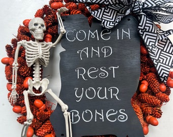 Skeleton Wreath Halloween