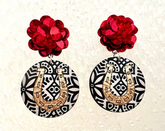 Derby Rose Earrings