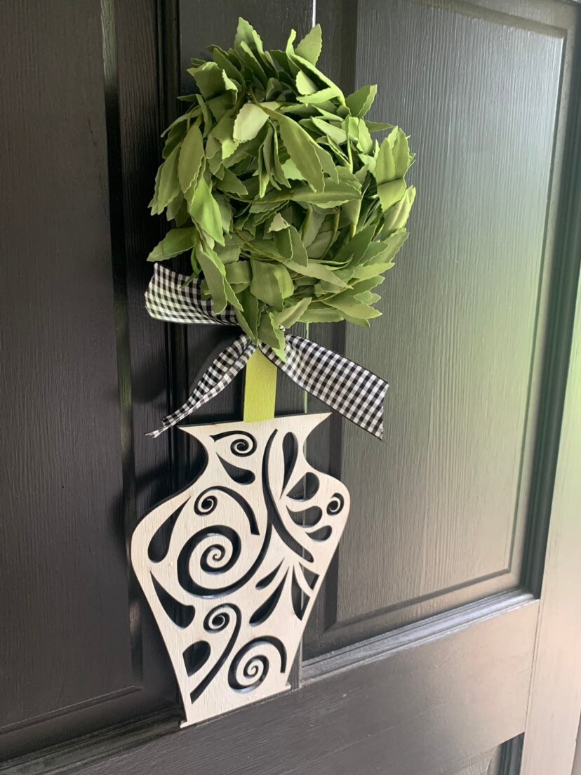 Topiary Door Hanger Etsy