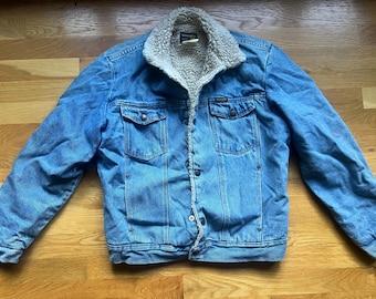 Vintage Wrangler Sherpa Denim Jacket