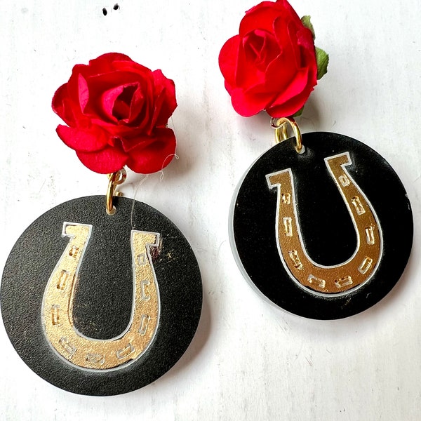 Derby Rose Earrings