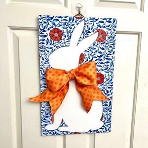 Chinoiserie Bunny Door Hanger