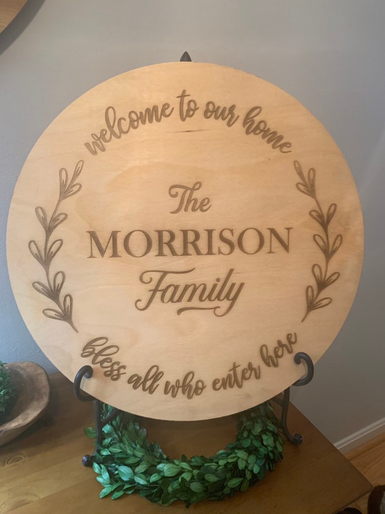 Customized Family Sign