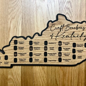 Kentucky Distillary Bourbon Trail Wall Hanging - Craft Bourbons