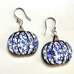Chinoiserie Pumpkin Earrings