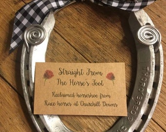 Reclaimed Horse Shoe from Churchill Downs