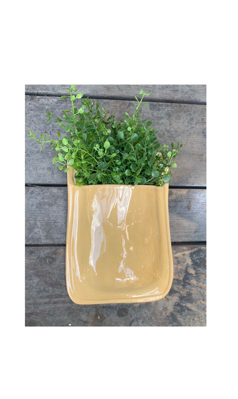 Wall Pocket Planter Etsy