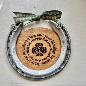 Irish Blessing Good Luck Horseshoe