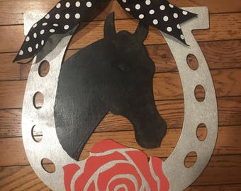 Derby Door Hanger Wreath