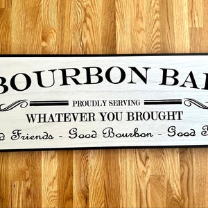 Bourbon Bar Sign