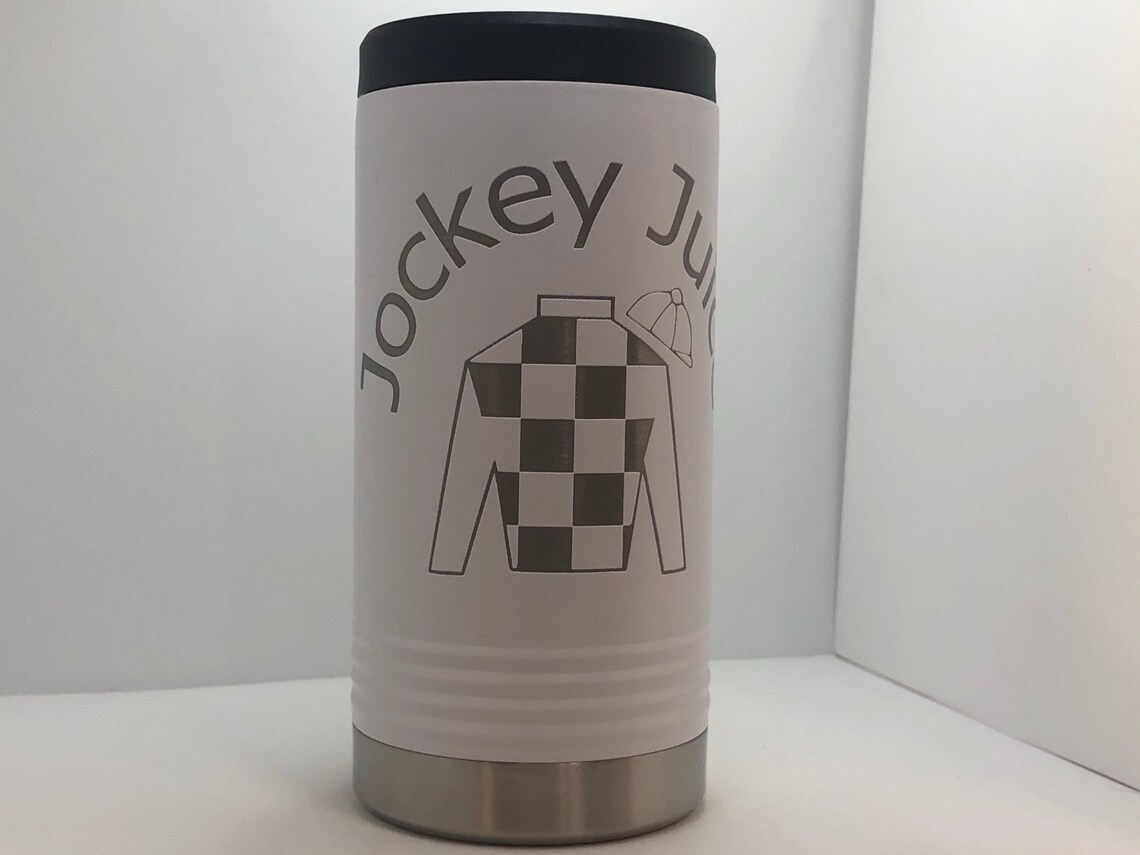 Jockey Juice Engraved Slim Can Koozies / Custom Slim Koozie Etsy