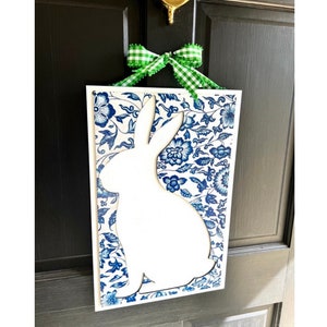 Chinoiserie Bunny wall Hanging Door Hanger