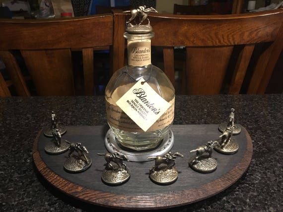 Blanton's Bourbon Cork Display Solid Oak Blantons Etsy