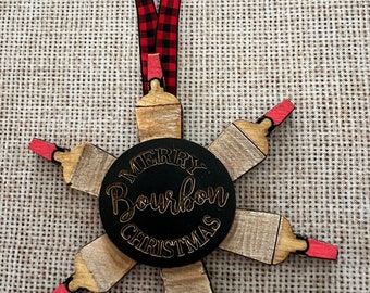 Bourbon Snowflake Ornament