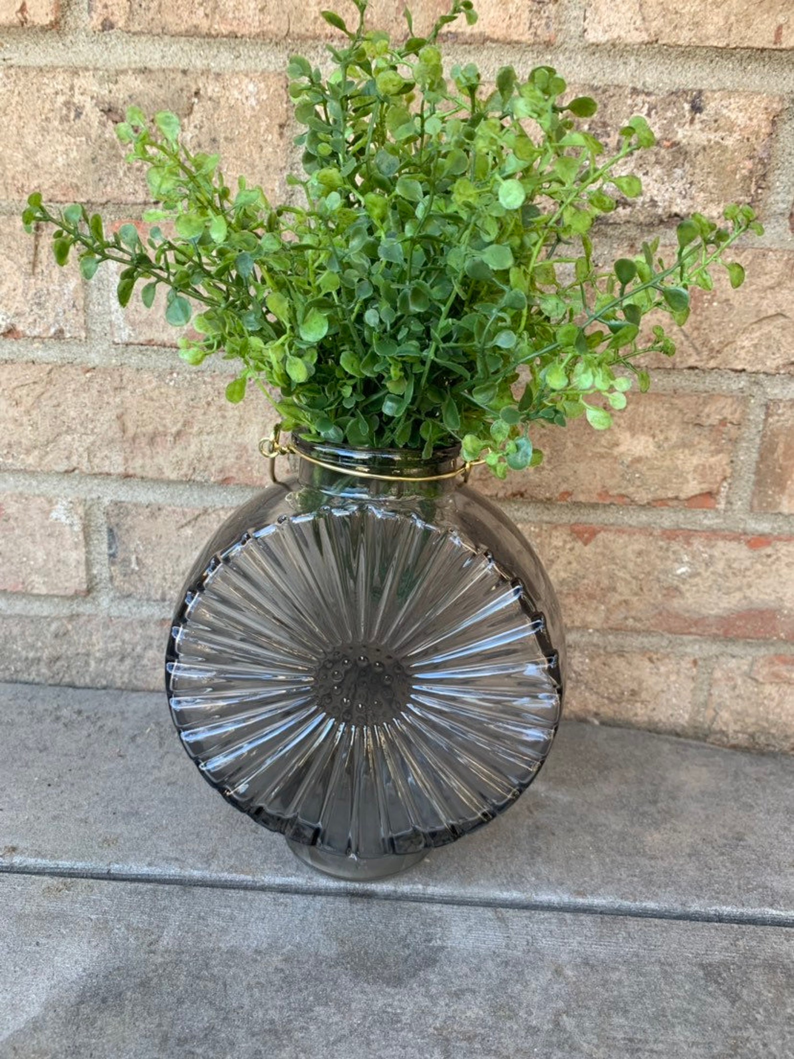 Glass Planter Etsy