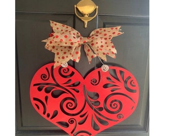 Valentine Heart Door Hanger