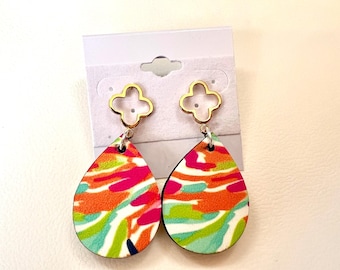 Lilly Inspired Colorful Earrings