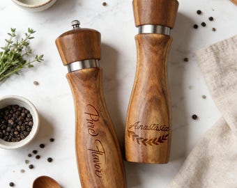 Upgrade / Add-on for Personalized Wooden Salt & Pepper Grinder – Extra Customization Fee / Extra Charge for Etsy Orders