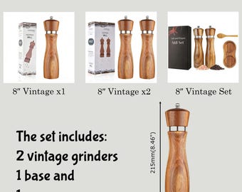 Upgrade / Add-on for Personalized Wooden Salt & Pepper Grinder – Extra Customization Fee / Extra Charge for Etsy Orders