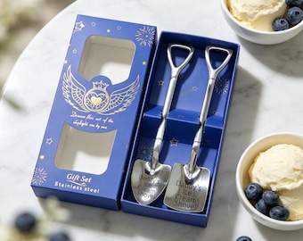 Personalized Ice Cream Shovel Spoon with Box,Father's Day Gift,Custom Spoon Mom Grandpa Dad Pops Papa,Engraved Ice Cream Shovel Spoon