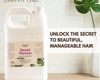 Sweet Plantain Leave In hair conditioner  hair detangler Private label Hair Care Products Gallon