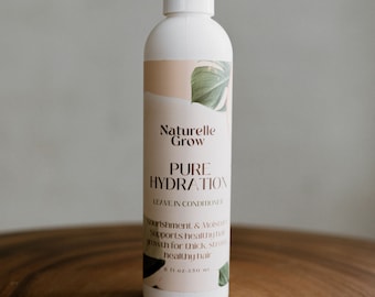 Pure Hydration leave in conditioner - Styling Cream - Hair detangler hair growth NaturelleGrow