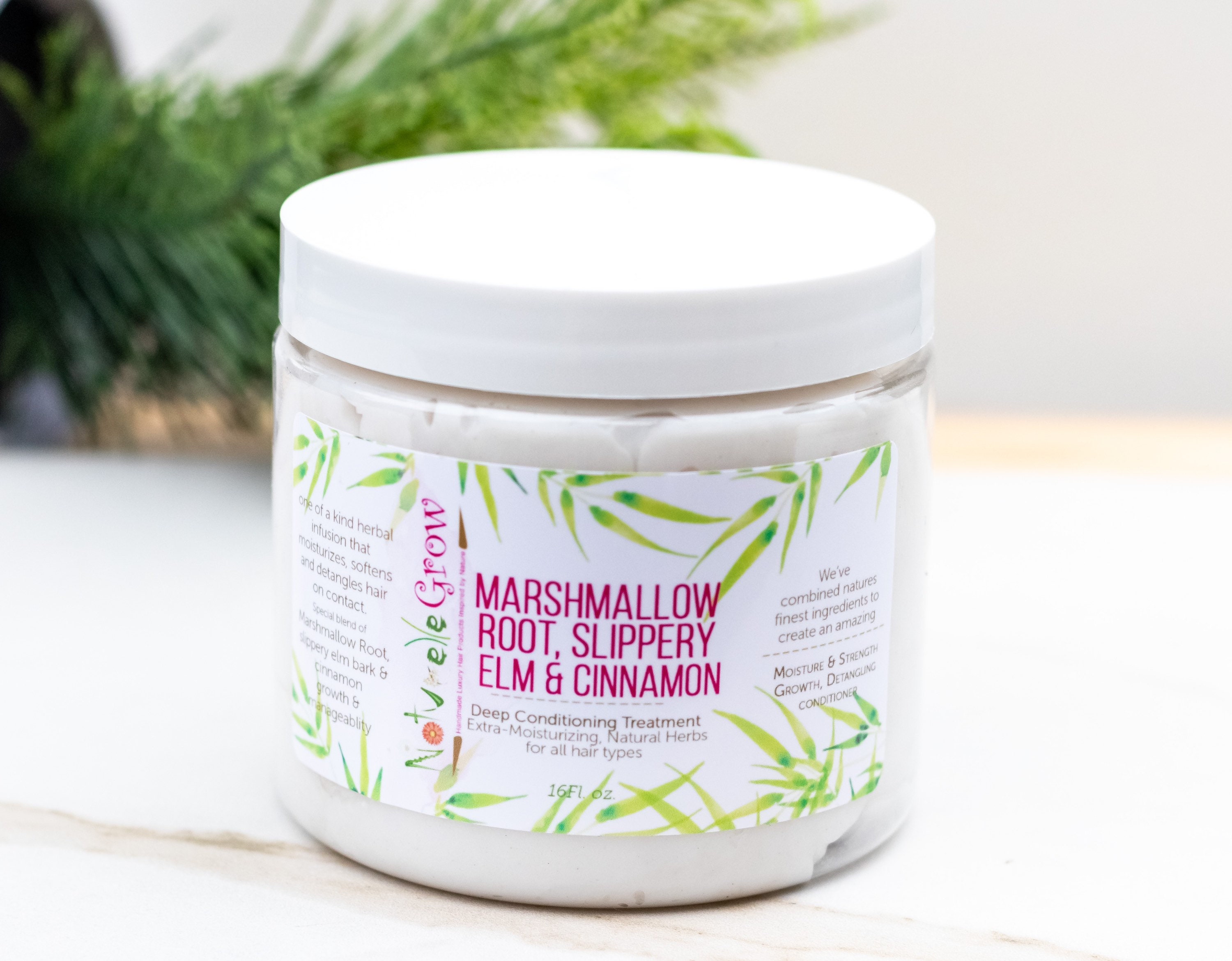 Marshmallow Root Slippery Elm Deep Conditioner hair growth Etsy