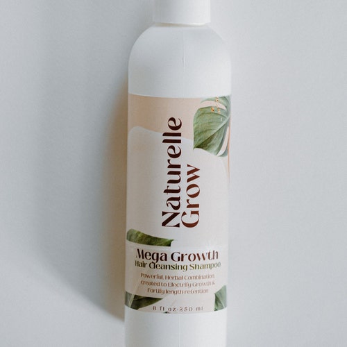 Mega Growth Shampoo for hair growth, moisturizing, natural hair, dandruff, chebe,  Naturellegrow