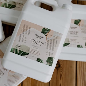 Champú sin sulfatos con vinagre de manzana para productos capilares de marca propia al por mayor. imagen 1