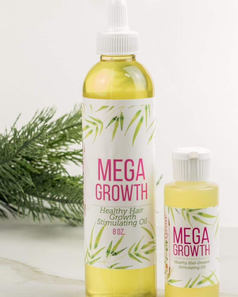 Hair Growth Oil Mega Growth Hair Oil With Jojoba Oil Etsy