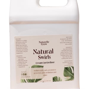 Natural Swirls curl defining hair cream for  Private label wholesale haircare