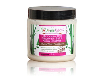 Protein free Hair Conditioner Featuring Marshmallow Root & Slippery Elm Bark