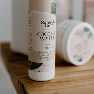 Coconut Water Hair Cleansing Conditioner   Cowash curly hair, natural hair Shampoo NaturelleGrow