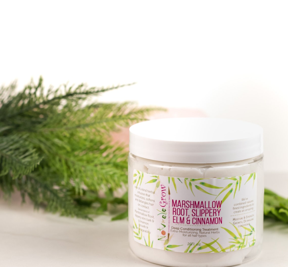 Marshmallow Root Slippery Elm Deep Conditioner hair growth Etsy