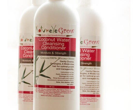 Hair Cleansing Conditioner Coconut Water Sulfate Free Curly Etsy