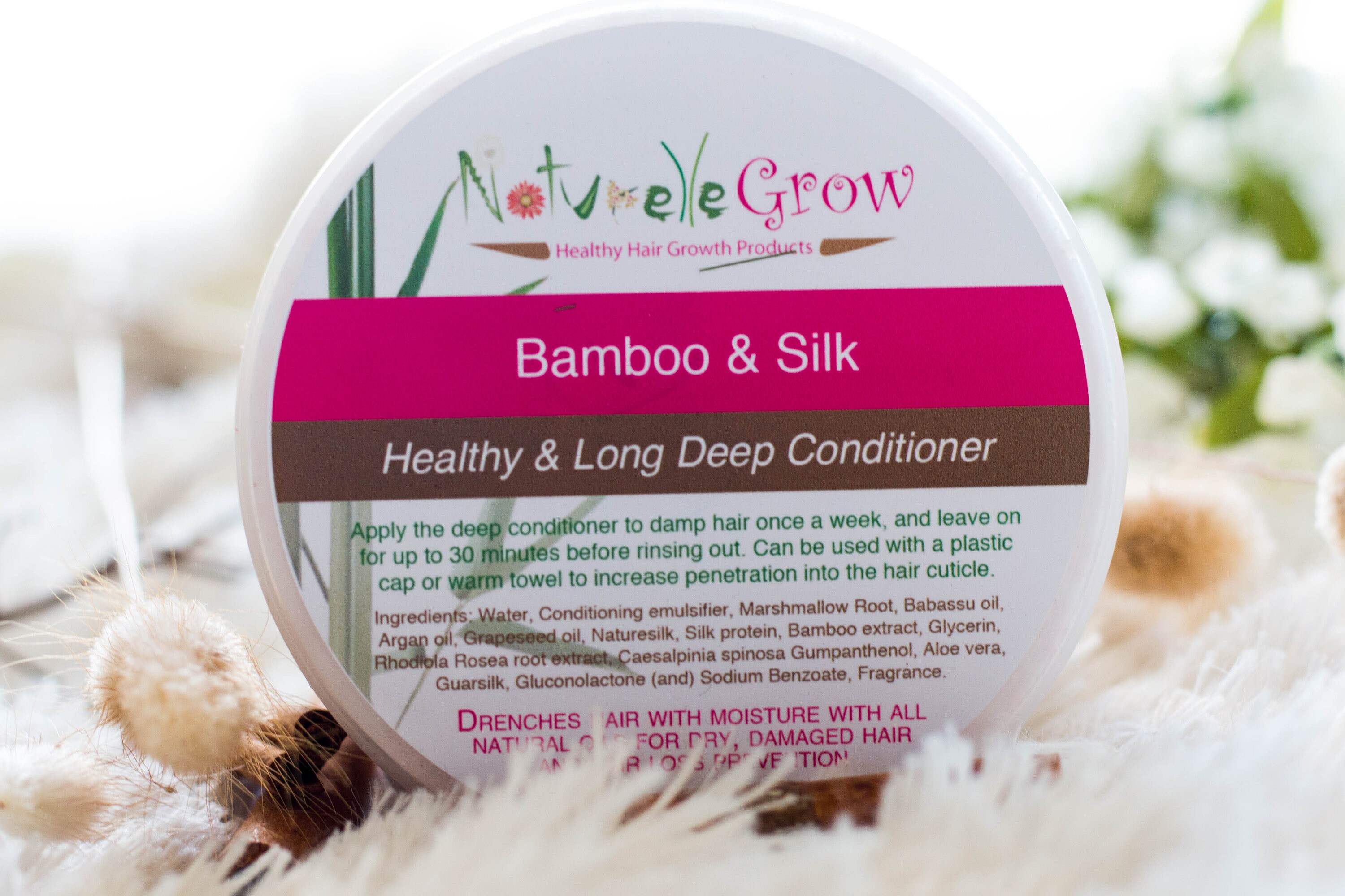 Bamboo Silk Deep Conditioner For Dry Damaged Hair And Hair Etsy