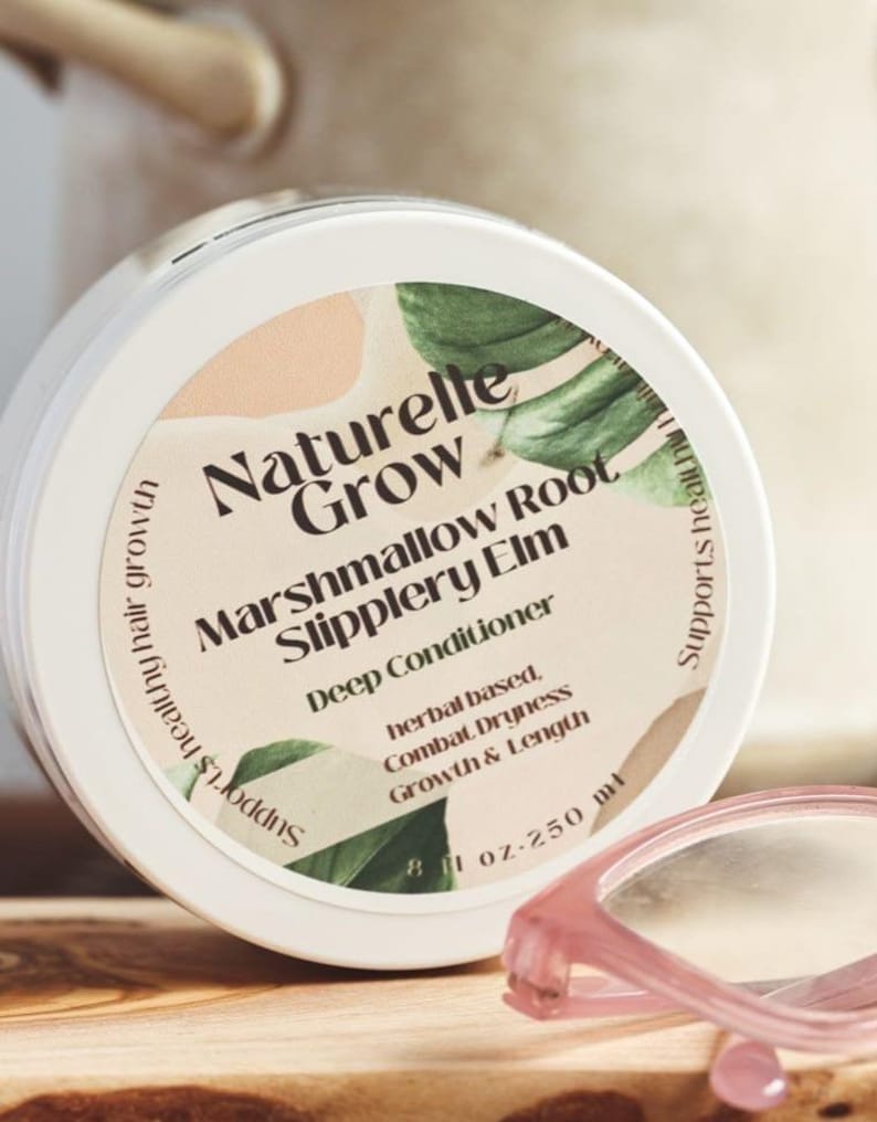 Marshmallow Root Deep Conditioner, Natural Hair Growth afbeelding 4