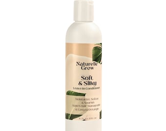 soft silky leave in conditioner detangler for dry damaged hair NaturelleGrow