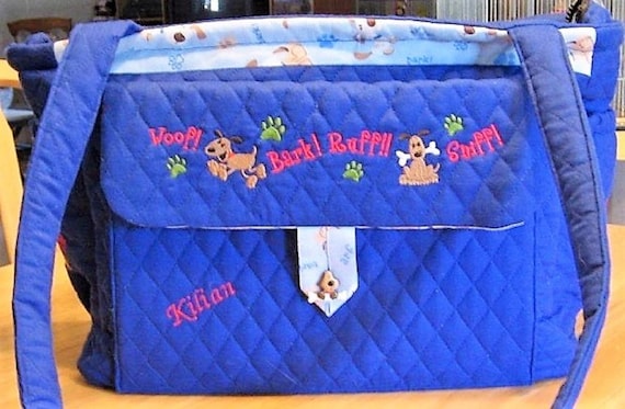 Diaper Bag Puppies Personalized Embroidered Etsy Australia
