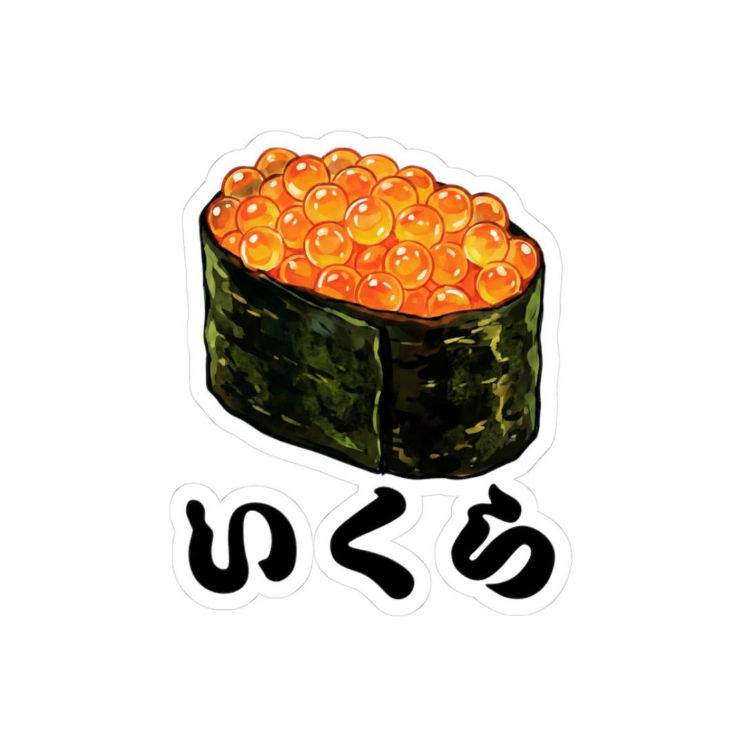 Kawaii Sushi Sticker - Cute Japanese Food Sticker, Sushi Lover Gift ...