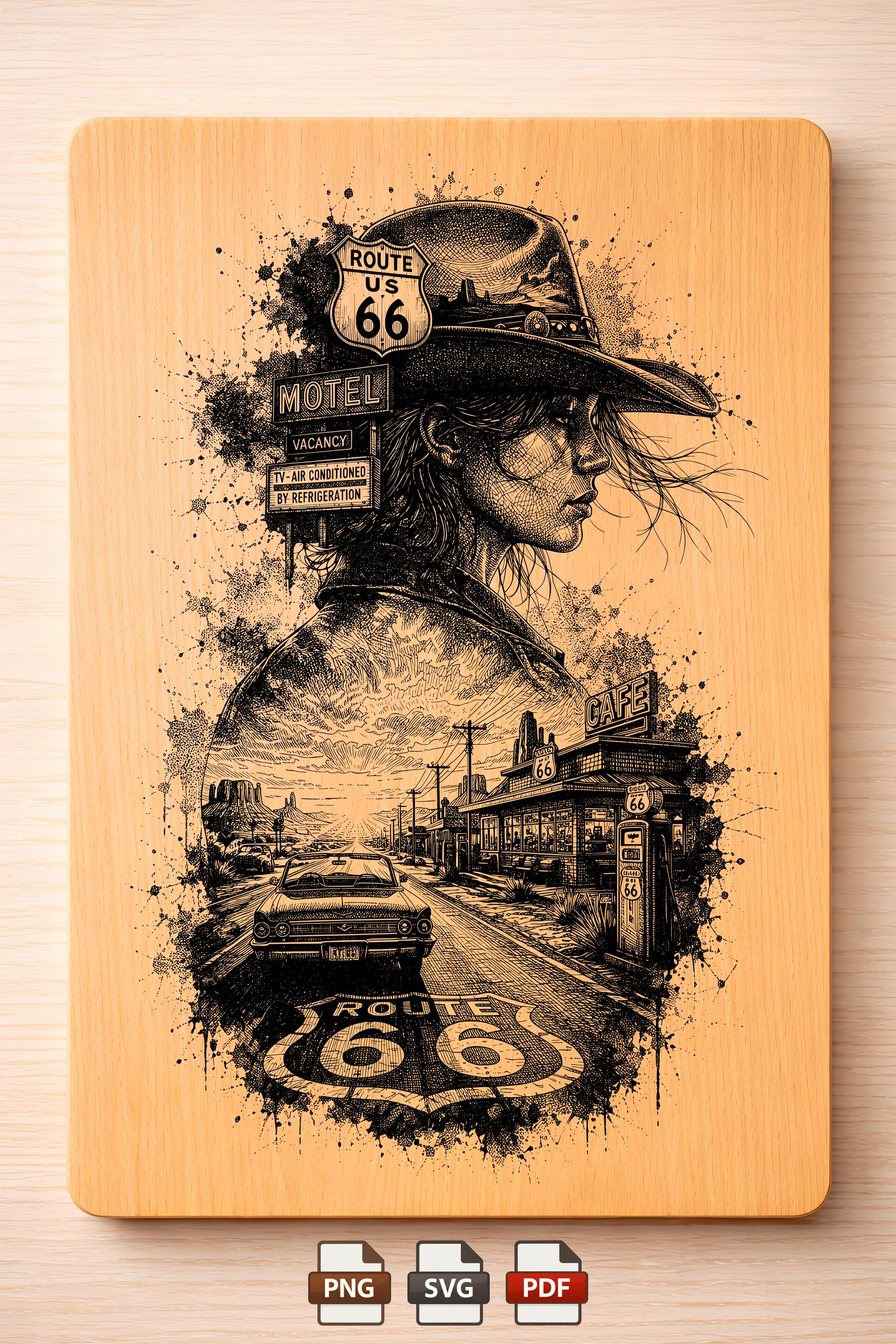 Route 66 vector - Etsy 日本