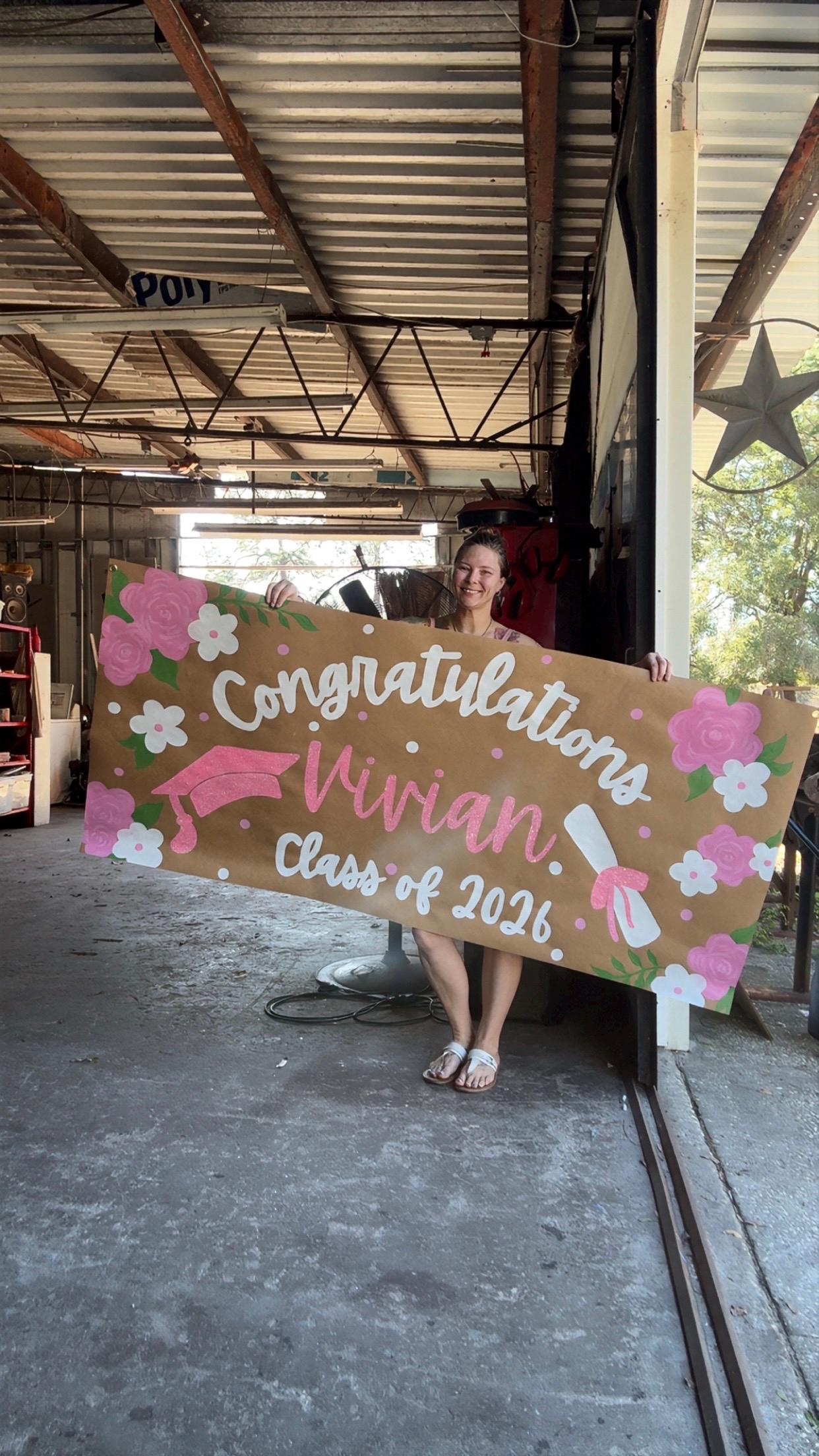 Congratulations Class Sign Congratulations “class Of” Banner - Etsy