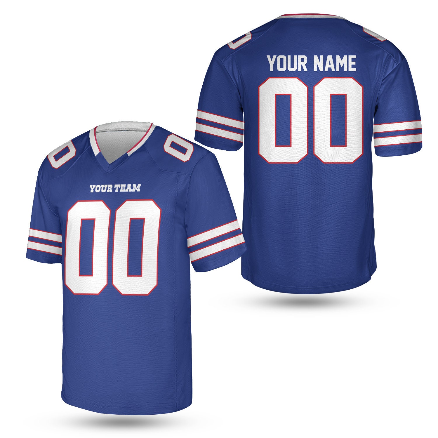 Custom US Football Jersey Color Personalization Football Team Etsy