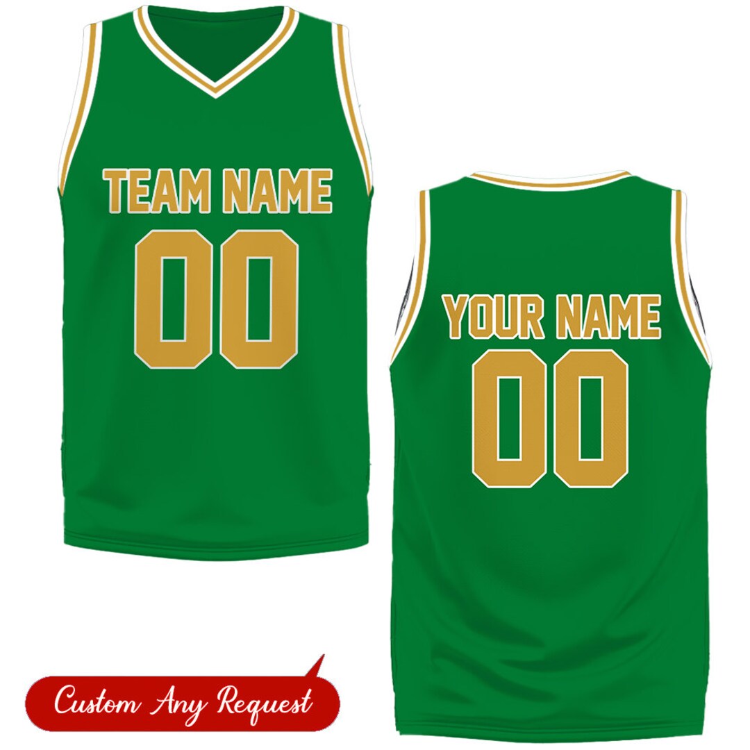 Personalized Basketball Jersey Team Name & Number, Custom Basketball