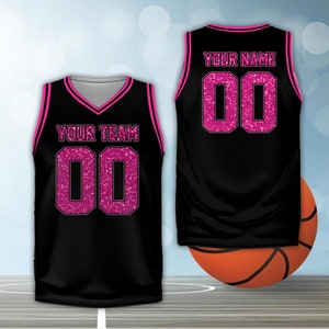 Custom Fraud Glitter Basketball Jersey Personalized Basketball B-ball Shirt Basketball Game Day Matching Outfit For Basketball Fan Player